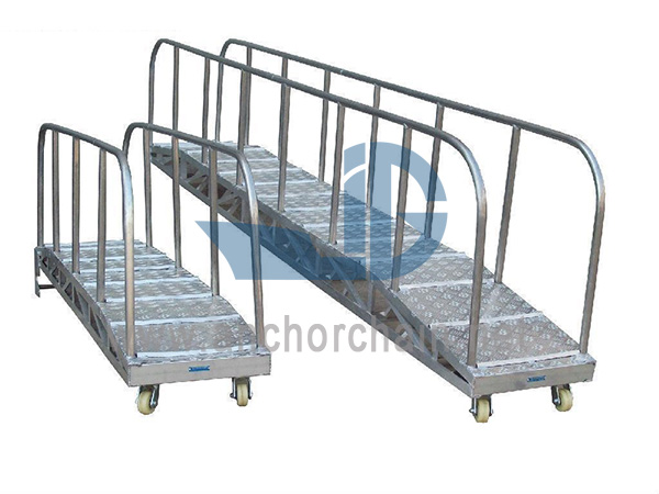 Scala per pontile in alluminio (tipo a curva)