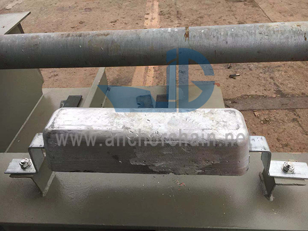 Anodo di alluminio comune per sistema di raffreddamento ad acqua di mare