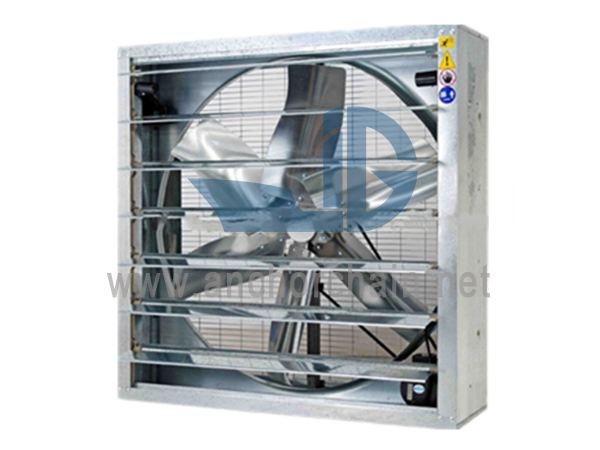 Ventilatore a flusso assiale quadrato per montaggio a parete DFBZ