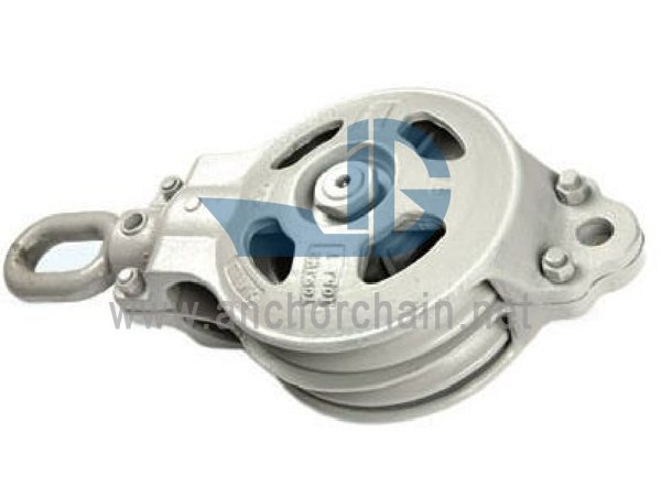 Blocchi per funi metalliche marine a doppia ruota serie HC