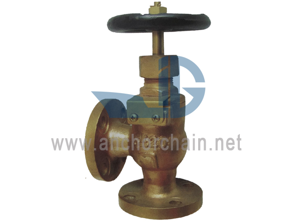 Valvole ad angolo di ritegno a vite JIS F 7412 in bronzo 5K (tipo con coperchio a unione)