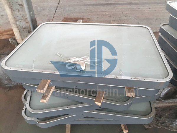 Finestra rettangolare in alluminio marino con vetro riscaldante elettrico