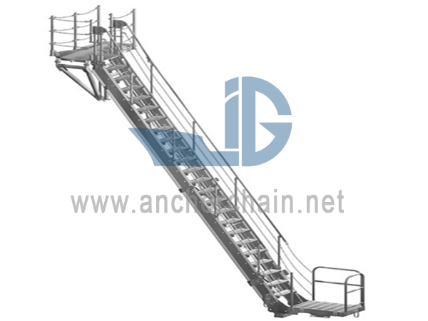 Scala di sistemazione in acciaio marino