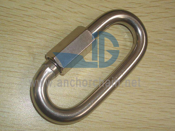 Moschettone dritto con vite di sicurezza