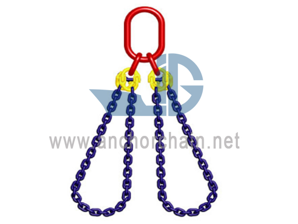Imbracatura a catena con chocker a due gambe