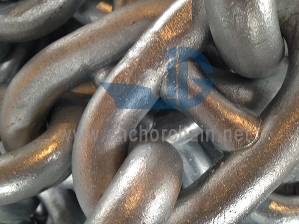 Catena di ancoraggio zincata a caldo U3 da 76 mm